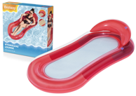 Ležaljka na napuhavanje s mrežom za vodu, crvena 