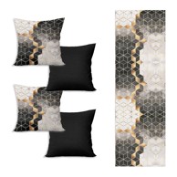 MINIMALIST CUSHION COVERS Set nadstolnjaka i 4 jastučnice Optic 