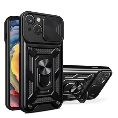 Zaštitna maska Hybrid Armor Camshield KP39804, za Xiaomi 15 Ultra 5G, crna