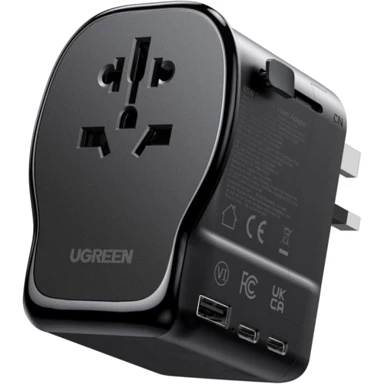 UGREEN Adapter univerzalni putni, 65 W, crna