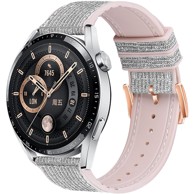 B-STRAP Glitter remen za Samsung Galaxy Watch 3 41mm, silver