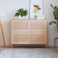 Vrata sa žaluzinama 4 kom od masivne borovine 39,5 x 59,4 cm