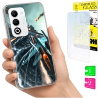 Maskica za Oppo A5 5G, s foto tiskom, sa zaštitnim staklom 9H