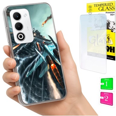Maskica za Oppo A5 5G, s foto tiskom, sa zaštitnim staklom 9H