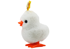 Bijela kokoš s crvenom zvijezdom igračka na navijanje