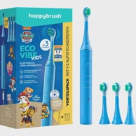 HAPPYBRUSH Električna četkica za zube ECO VIBE KIDS Paw Patrol, 3 nastavka, svijetloplava