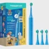 HAPPYBRUSH Električna četkica za zube ECO VIBE KIDS Paw Patrol, 3 nastavka, svijetloplava
