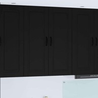 Zidni kuhinjski ormarić Crna 80 x 31 x 100 cm, konstruirano drvo