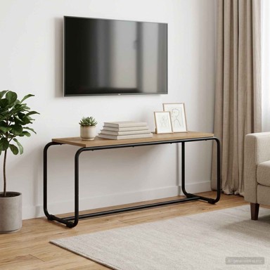 TV stalak 98 x 35,5 x 42 cm od konstruiranog drva, hrast artisan