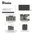 BRADAS Vrtni komposter s ventilacijom TQ-K09050BOX, 180 l