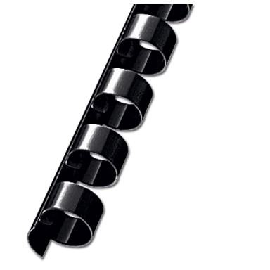 FORNAX Plastična spirala za uvez, 19 mm, 100 komada, crna