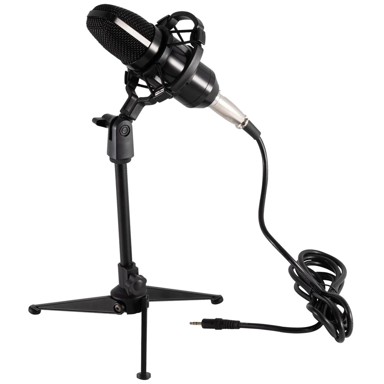 SAL Mikrofon M12, studijski, sa postoljem, 3.5 mm, 2.4 met.