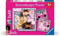 RAVENSBURGER Puzzle Barbie, 3x49 kom