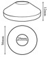 TYCNER Set rozeta za radijatore 28 mm 2x2 kom