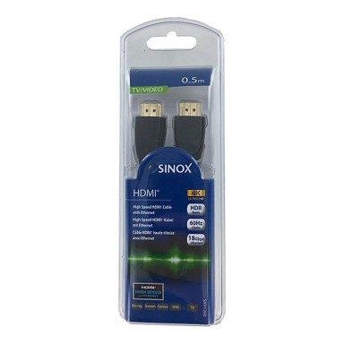SINOX Kabel SXV1260, HDMI, 4K ULTRA HD, 0.5m