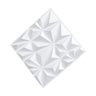 VEVOR Zidni paneli 3D dijamant 30 x 30 x 2,5 cm bijeli