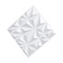 VEVOR Zidni paneli 3D dijamant 30 x 30 x 2,5 cm bijeli