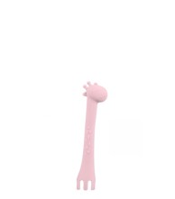 KIKKA BOO Silikonska žlica za hranjenje - Pink