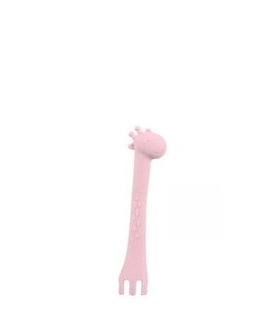 KIKKA BOO Silikonska žlica za hranjenje - Pink