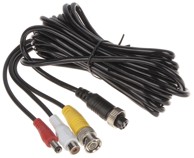 AUTONE Priključni kabel M12 4-pinska utičnica / BNC utikač, cinch utičnica i utikač za napajanje 2,1/5,5 mm, 5 m