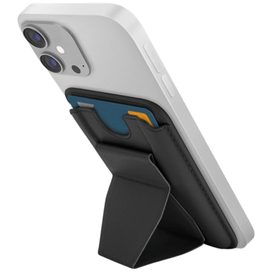 MOBILIZE PU kožna futrola s magnetnim držačem kartica, crna