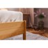 THE BEDS Bračni krevet od hrastovine s tapeciranim uzglavljem, Pola 160x200 cm