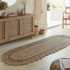 FLAIR RUGS Siva/u prirodnoj boji ručno rađena jutena staza 80x230 cm Grace Grey