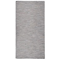 Vanjski tepih ravnog tkanja 100 x 200 cm smeđe-crni