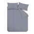 CATHERINE LANSFIELD Flanelska posteljina Stripe 200x200 cm Tamno plava