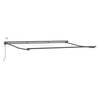 Okvir električne tende s LED-ovima, 4 x 2 m, aluminij, antracitni