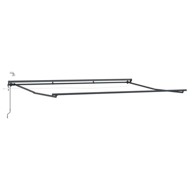 Okvir električne tende s LED-ovima, 4 x 2 m, aluminij, antracitni