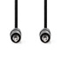 NEDIS Stereo audio kabel 3,5 mm muški niklani 5,00 m okrugli oznaka, crni
