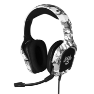 KONIX Gaming slušalice Ares camo, naglavne, žične, crna