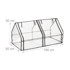 NORTHIX PVC staklenik, 2 vrata, željezni okvir