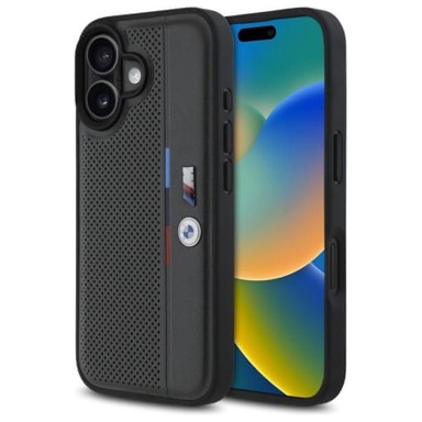 BMW Maskica za Apple iPhone 16 M Perforirana Trobojna, antracit