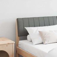 Tapecirano uzglavlje tamno sivo 160 cm čvrsto borovo drvo
