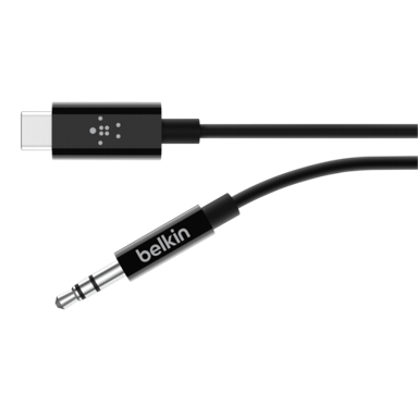 BELKIN RockStar 3,5mm Audio/USB-C Kabel 0,9m crni F7U079bt03-BLK