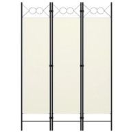 Sobna pregrada s 3 panela krem-bijela 120 x 180 cm