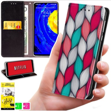 BLUEMOON Futrola tipa novčanik za Realme 14 5G / 14T 5G - maska s uzorkom + staklo 9H