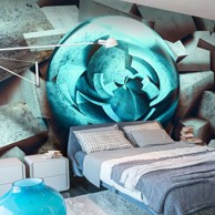 Foto tapeta Blue glow 350x245