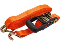 EXTOL PREMIUM Remen s čegrtaljkom i kukama 8 m x 35 mm, maksimalno 2000 kg, PES