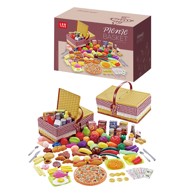 Košara za piknik, set za djecu, 103-dijelni