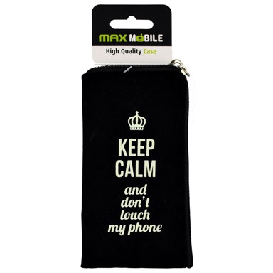 MAXMOBILE Torbica za mobitel Mar Keep Calm Crna XXXL/Galaxy Note 3/4