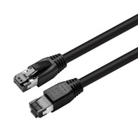 Mrežni spojni kabel, S/FTP, kategorija 8.1, AWG 24, LSZH, duljina 7,5 m, crna