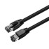Mrežni spojni kabel, S/FTP, kategorija 8.1, AWG 24, LSZH, duljina 7,5 m, crna