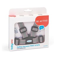 BABYONO Sigurnosni pojas za učenje hodanja sivo-roza
