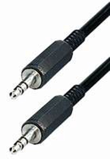 TRANSMEDIA Audio kabel A52-L, 3.5 mm / 3.5 mm, 2.5 m, crni