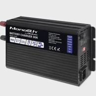 QOLTEC Pametni punjač baterija 51955 (za LiFePO4, AGM, GEL, SLA baterije, 30A, 12V)