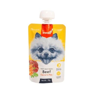 WANPY Dog Tasty Meat Paste - govedina, mrkva i grašak 90 g