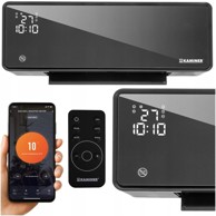 KAMINER zidna zračna zavjesa, 2000 W, Wi-Fi, crna